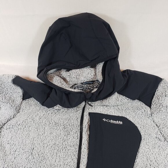 Columbia Titanium Arctic Crest Sherpa Full Zip Fleece Jacket Gray Men's Sz 2X - Picture 3 of 14